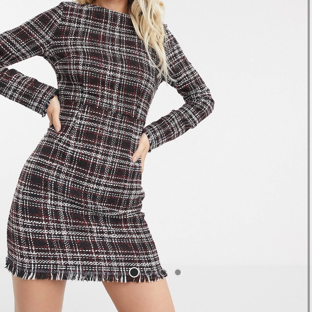 Tweed shift dress
